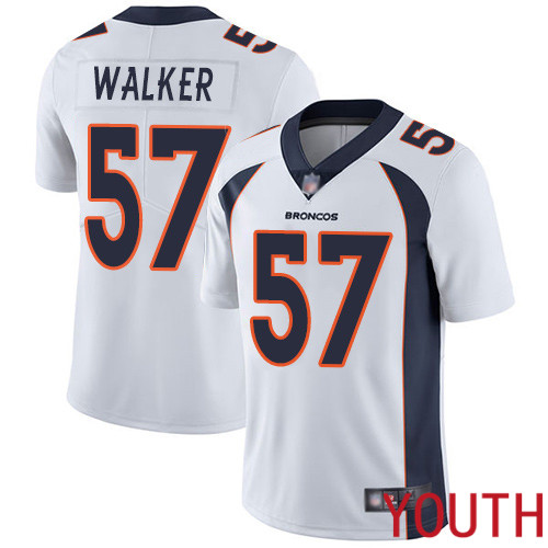 Youth Denver Broncos #57 Demarcus Walker White Vapor Untouchable Limited Player Football NFL Jersey
